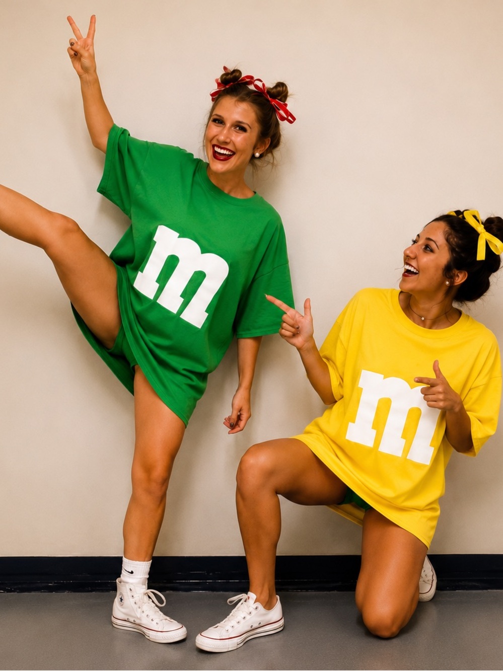 Green M&M Costume Shirt | Halloween Group Costume | Oversized Graphic T-Shirt
